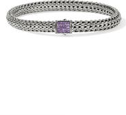 John Hardy Icon Bracelet, Sterling Silver, Pavé, 6.5mm