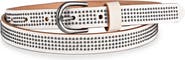 OLD TREND Stud Genuine Leather Slim Studded Everyday Belt