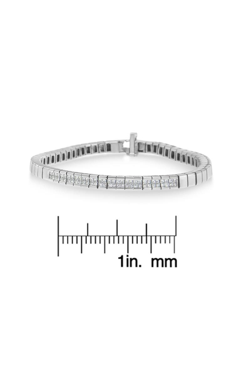 Haus of Brilliance 14K White Gold 1.00 cttw Princess Cut Diamond Bracelet, Alternate, color, White
