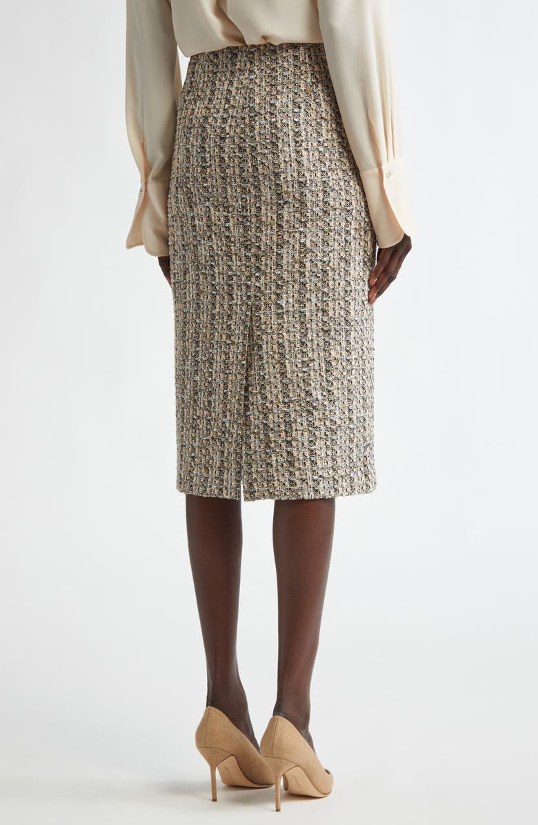ST. JOHN Metallic Collage Tweed Pencil Skirt | Nordstrom