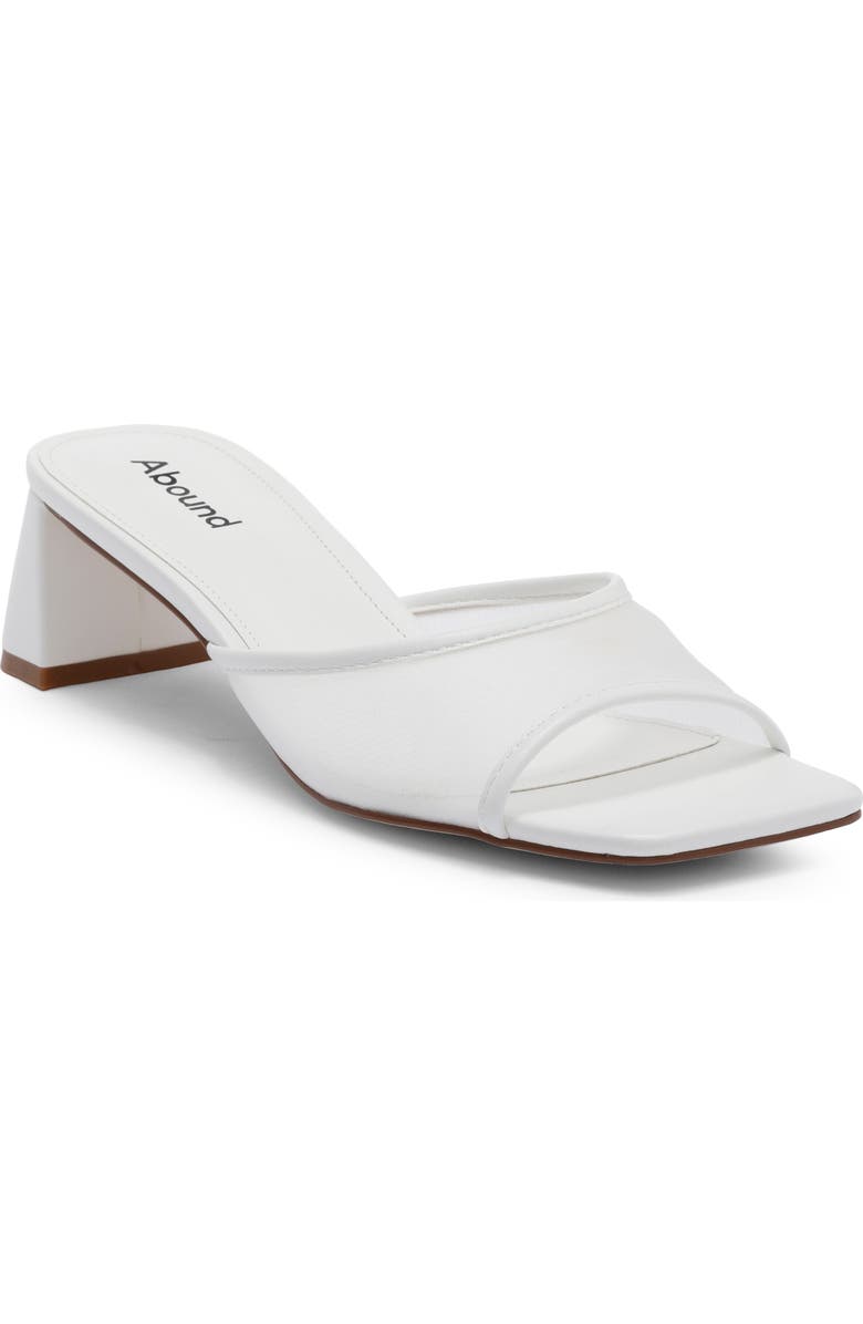 Abound Jenny Mule Sandal, Main, color, White Eggshell