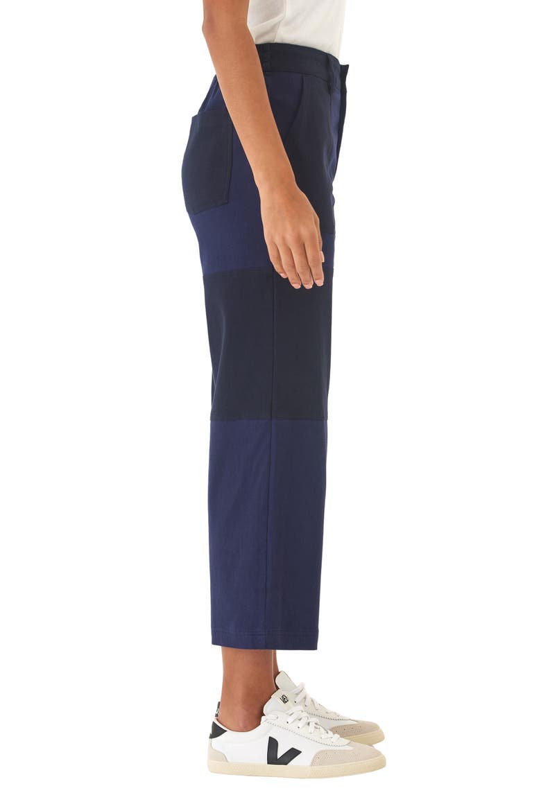Pamela Patchwork Wide Leg Crop Pants, Alternate, color, STARGAZER