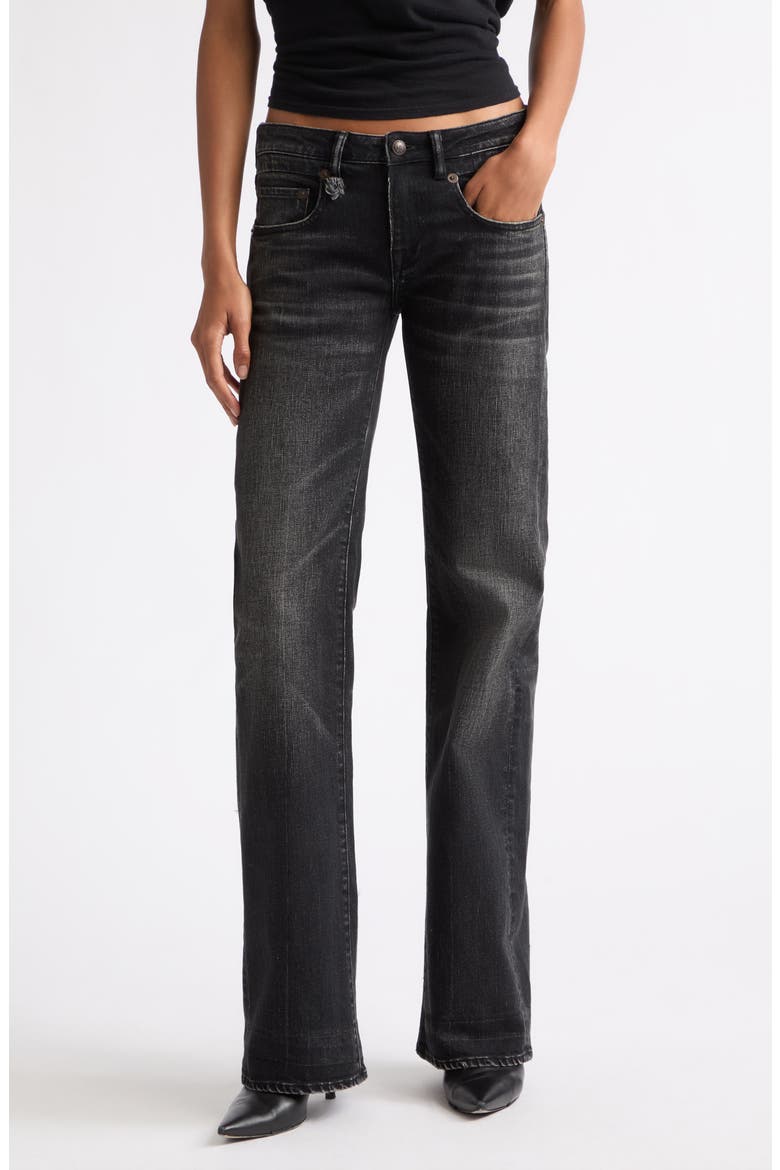 Boy Flare Jeans, Main, color, BRIXTON BLACK STRETCH