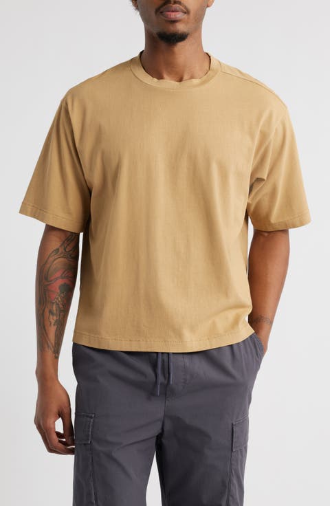 Garment Dyed Boxy Crop T-Shirt