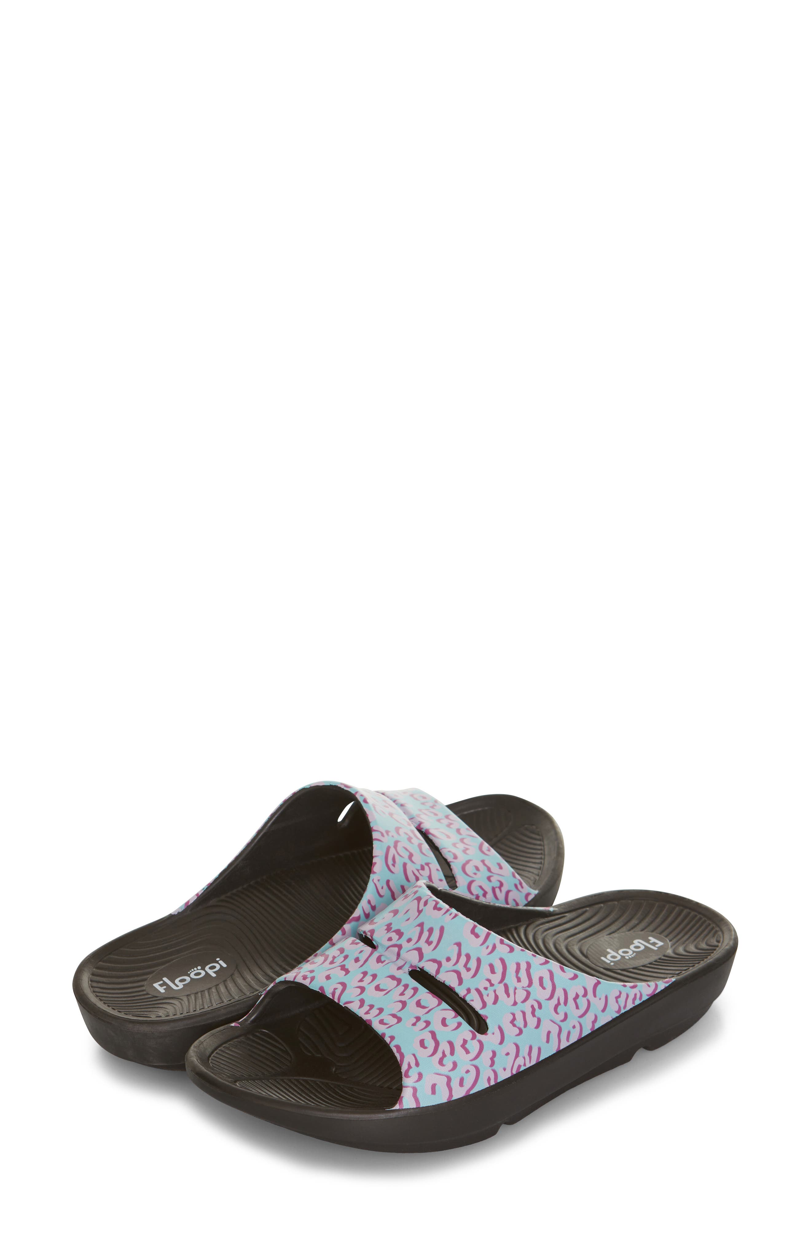 Sophie Comfort Slide Sandal, Alternate, color, PINK LEOPARD