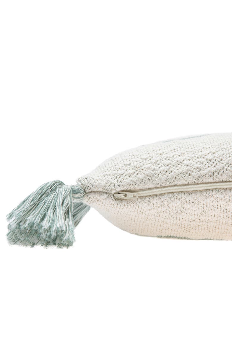 Lorena Canals Knitted cushion Little Oasis, Alternate, color, Natural, Indus Blue