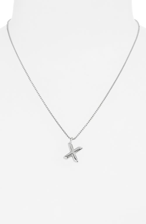Open Edit Waterproof Bubble Initial Pendant Necklace