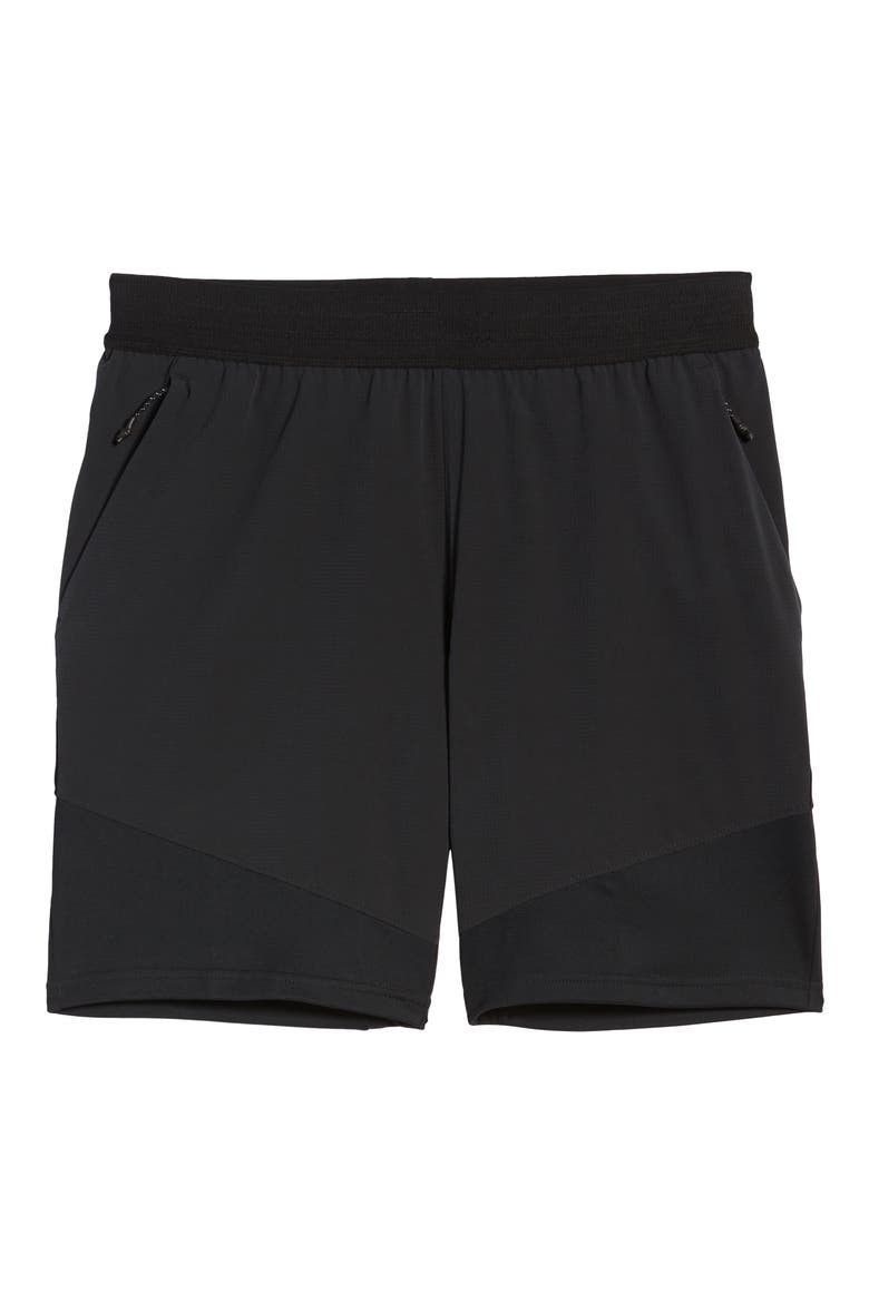 Flex Tech Track Shorts, Alternate, color, BLACK/ BLACK