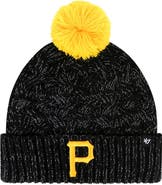 '47 Women's '47 Black Pittsburgh Pirates Knit Cuffed Hat with Pom