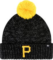 '47 Women's '47 Black Pittsburgh Pirates Knit Cuffed Hat with Pom
