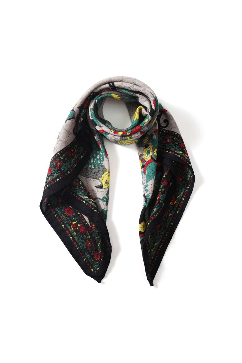 The Lark Scarf, Main, color, Black/Green