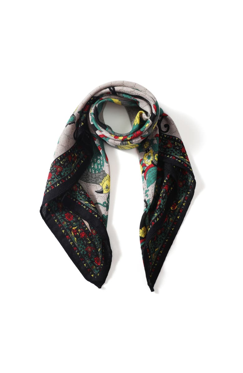 Youzey The Lark Scarf, Main, color, Black/Green