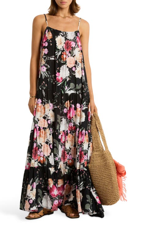 Belle Tiered Cover-Up Maxi Dress