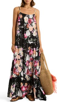 Sea Level Belle Tiered Cover-Up Maxi Dress