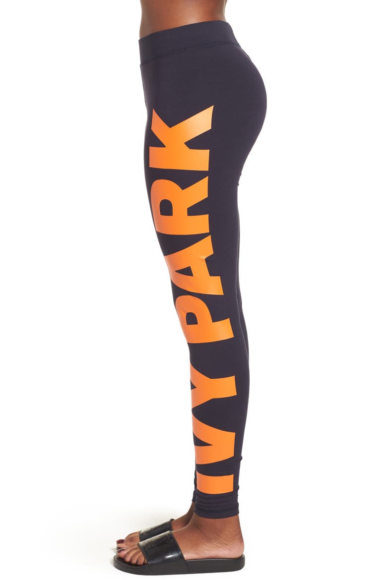 Oversize Logo Leggings, Alternate, color, INK