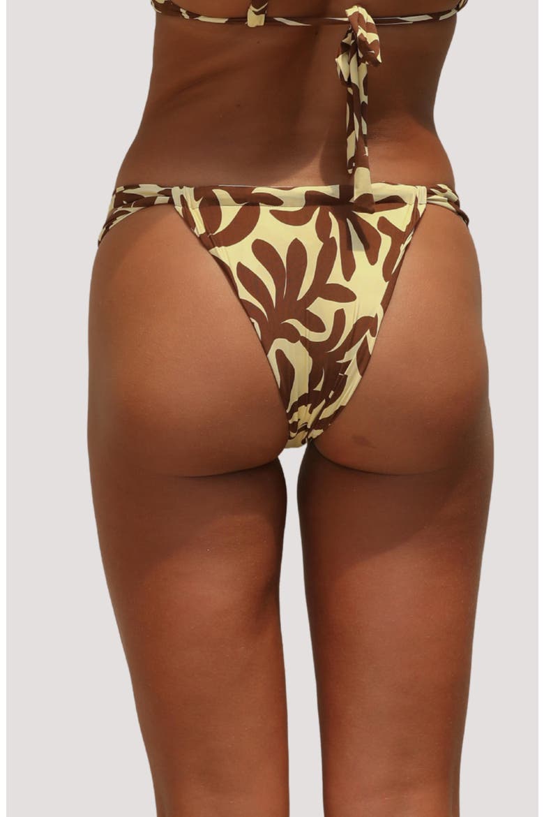 Bijou Ruched Bikini Bottoms, Alternate, color, SUN SPUN