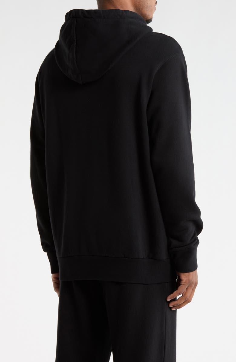 Palm Angels Crystal Embellished Cotton Graphic Hoodie, Alternate, color, 