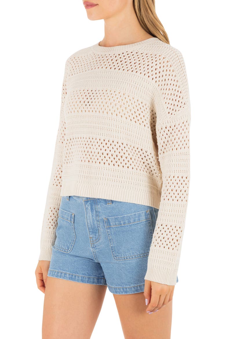 Simple Times Cotton Sweater, Alternate, color, TOFU