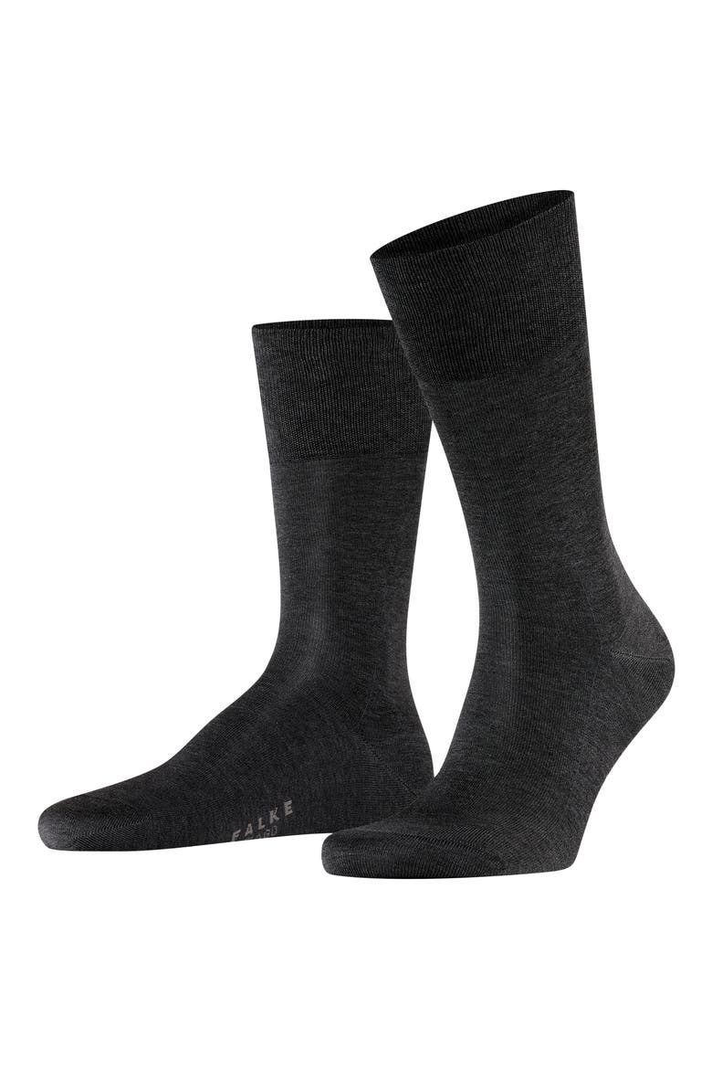 Tiago Organic Cotton Dress Socks, Alternate, color, ANTHRACITE