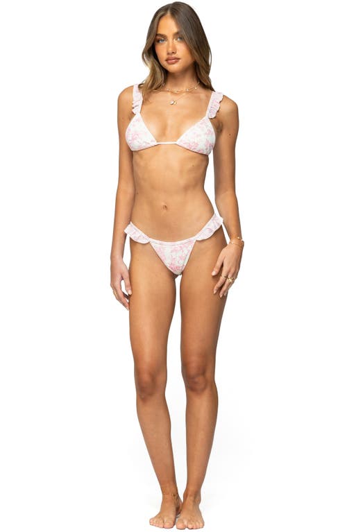 Shop Edikted Floral Ruffle Bikini Bottoms