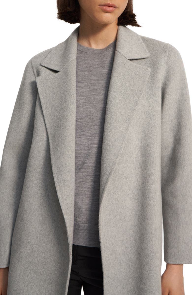 Theory Clairene Wool & Cashmere Jacket, Alternate, color, Melange Grey - Qd0