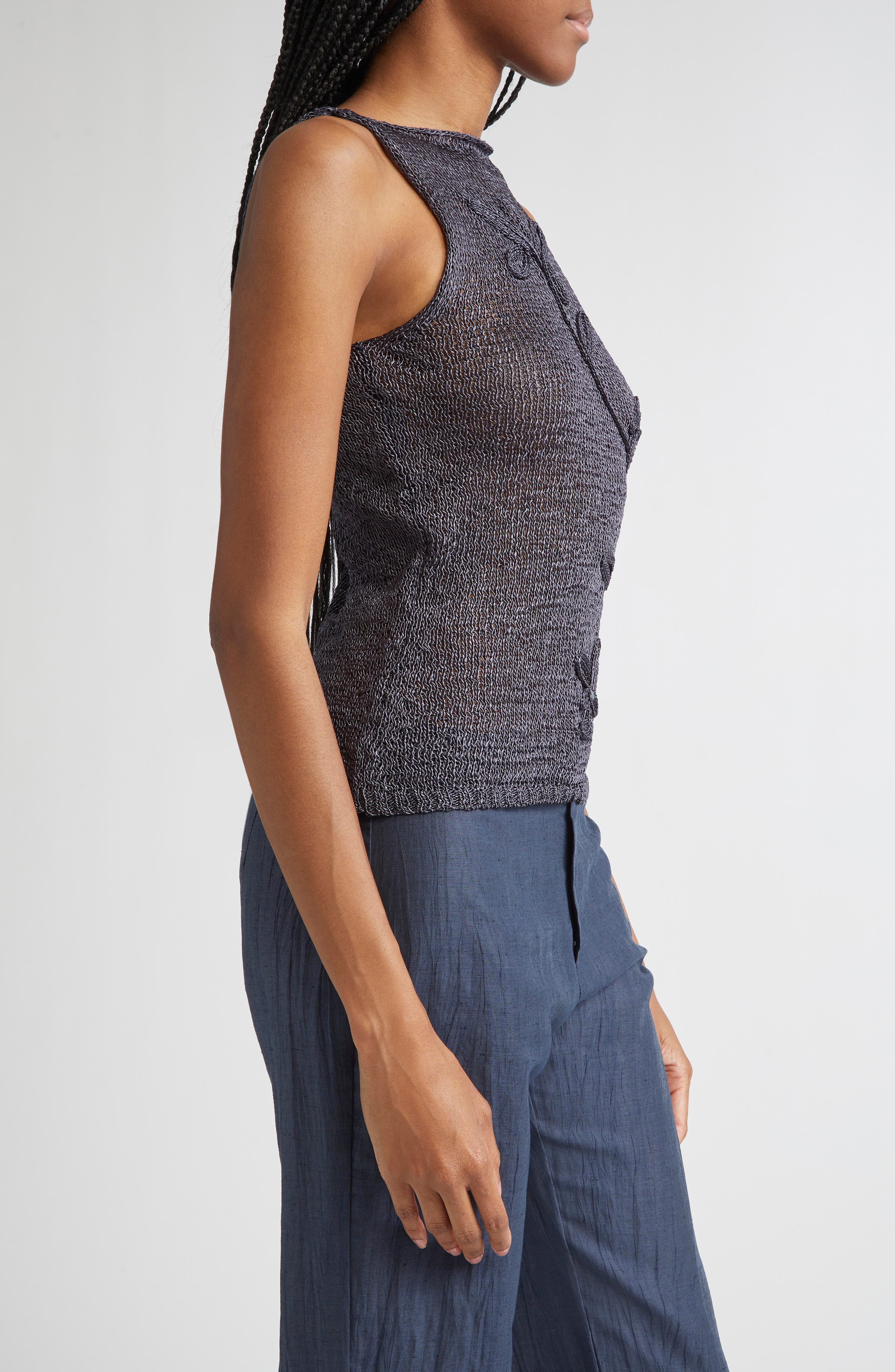 Paloma Wool Skipp Floral Embroidered Sleeveless Top (Women