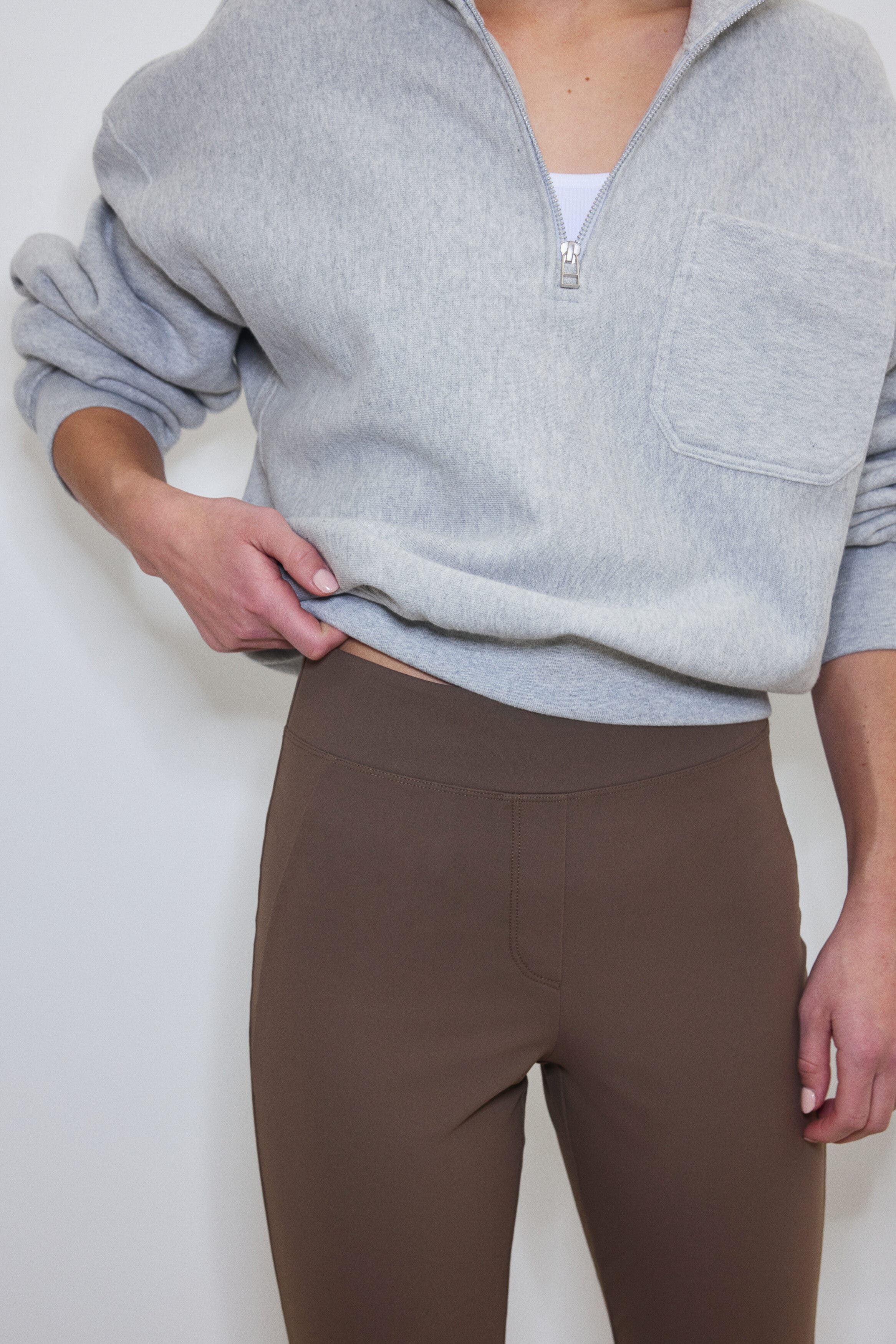 Four-way stretch flared pants - image 2