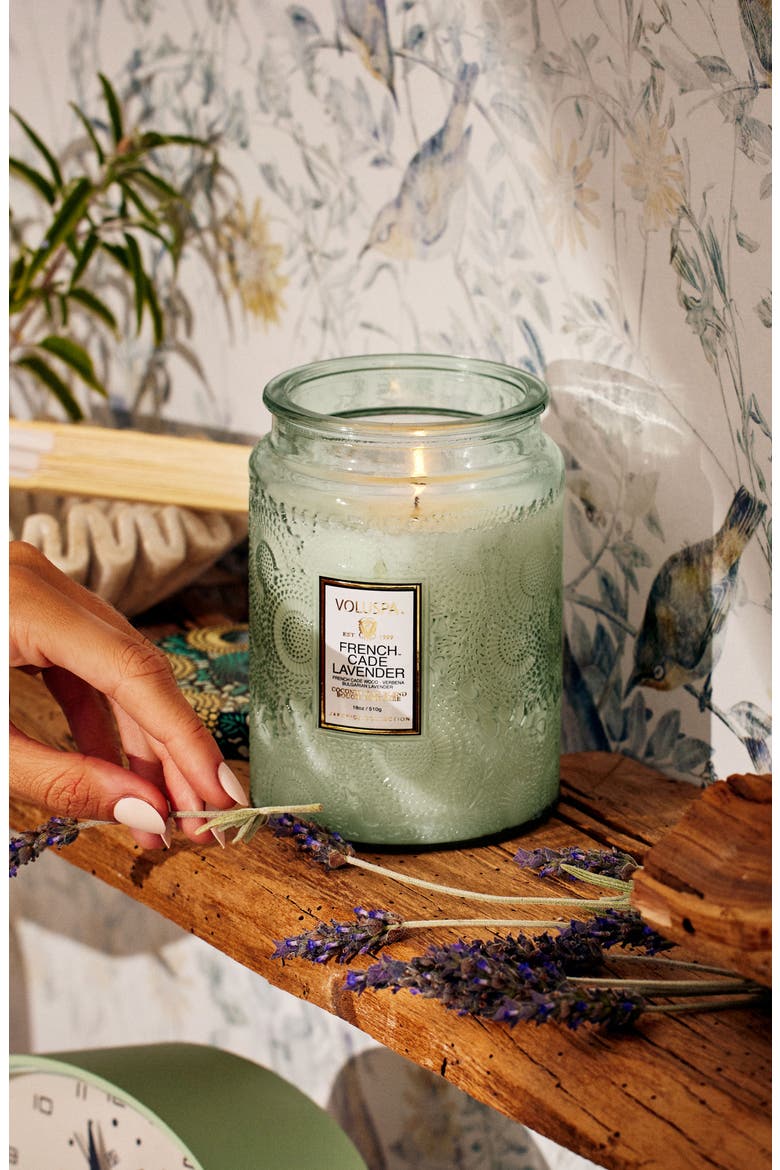 French Cade Lavender Large Jar Candle, Alternate, color, FRENCH CADE LAVENDER