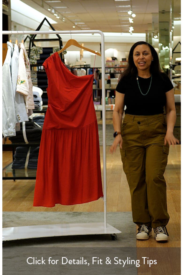 One-Shoulder Drop Waist Cocktail Dress video