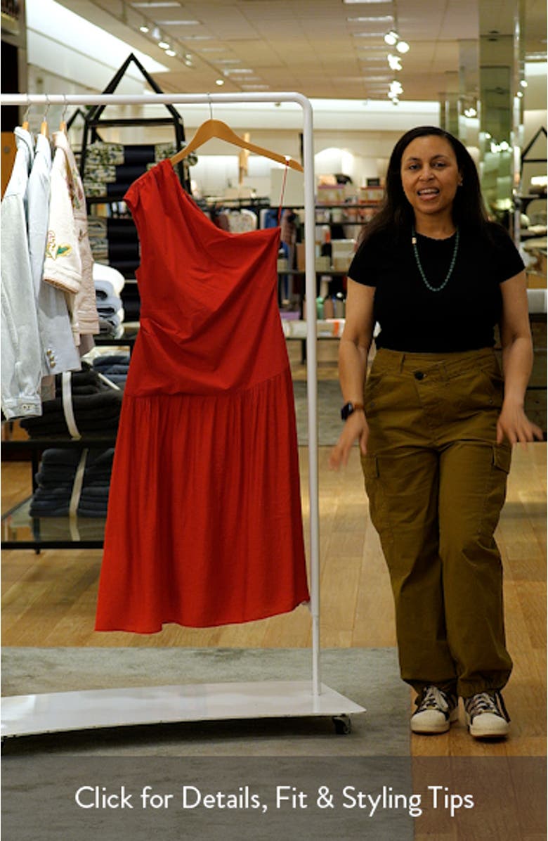 One-Shoulder Drop Waist Cocktail Dress, sales video thumbnail