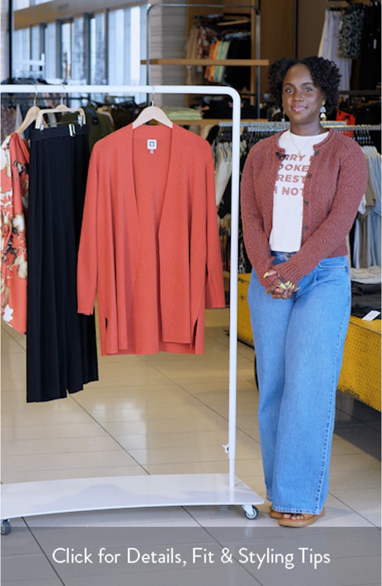 Nappa Open Front Cardigan, sales video thumbnail