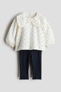 H&M 2-piece Blouse And Leggings Set