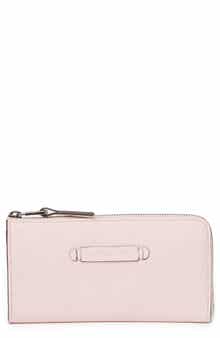 Longchamp Leather 3/4 Zip Continental Wallet