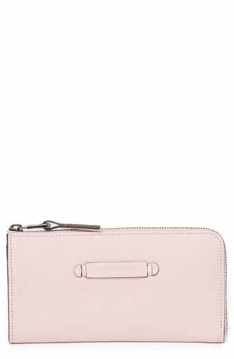 Longchamp Leather 3/4 Zip Continental Wallet