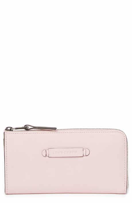 Longchamp Leather 3/4 Zip Continental Wallet