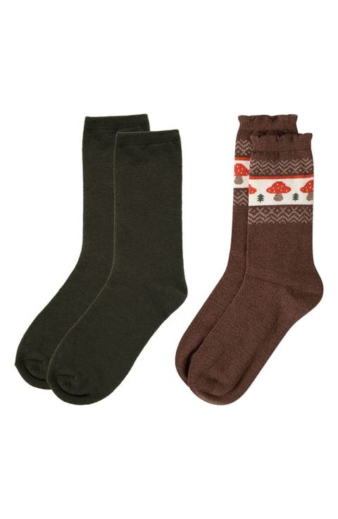 Assorted 2-Pack Crew Socks