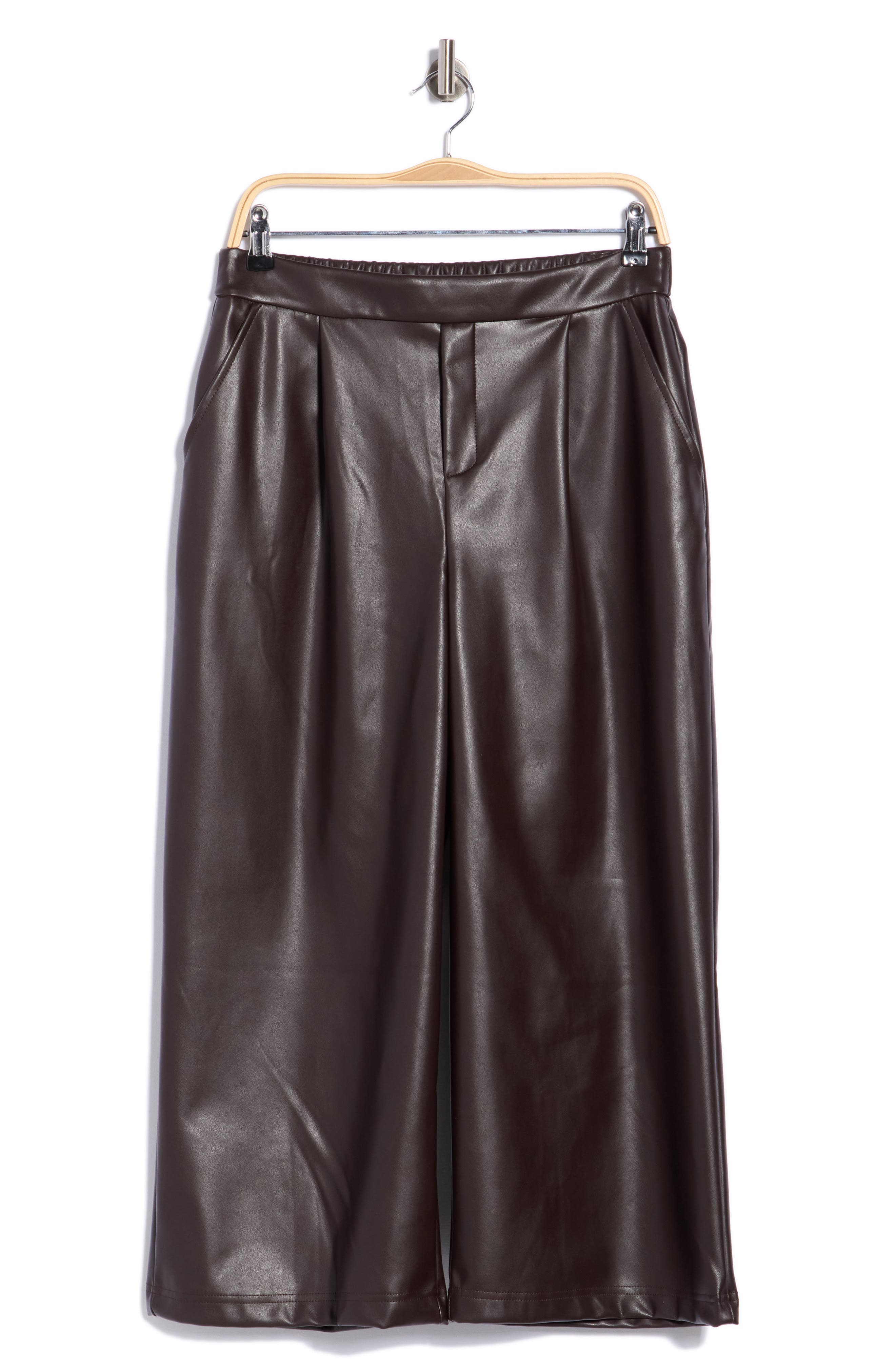 Faux Leather Culottes