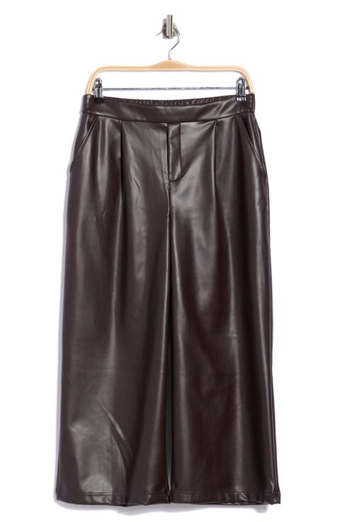 Faux Leather Culottes
