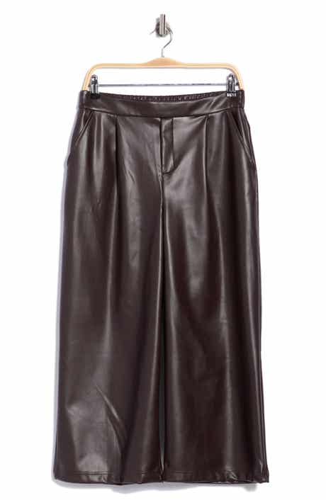 Faux Leather Culottes