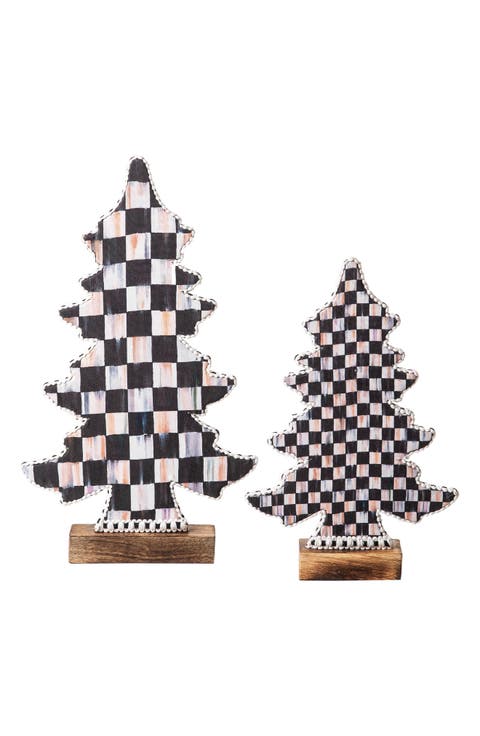 Courtly Check Set of 2 Forest Trees