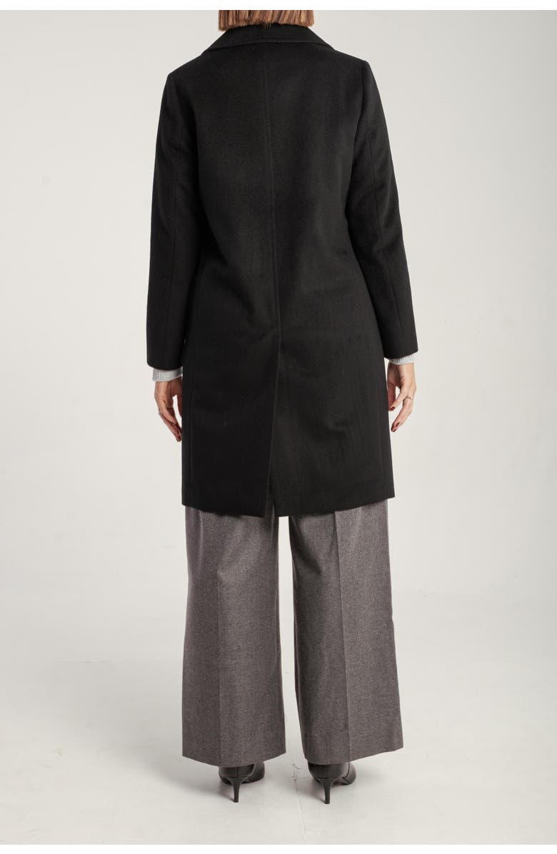 1982 Cashmere Tailored Single-Breasted Coat, Alternate, color, Black