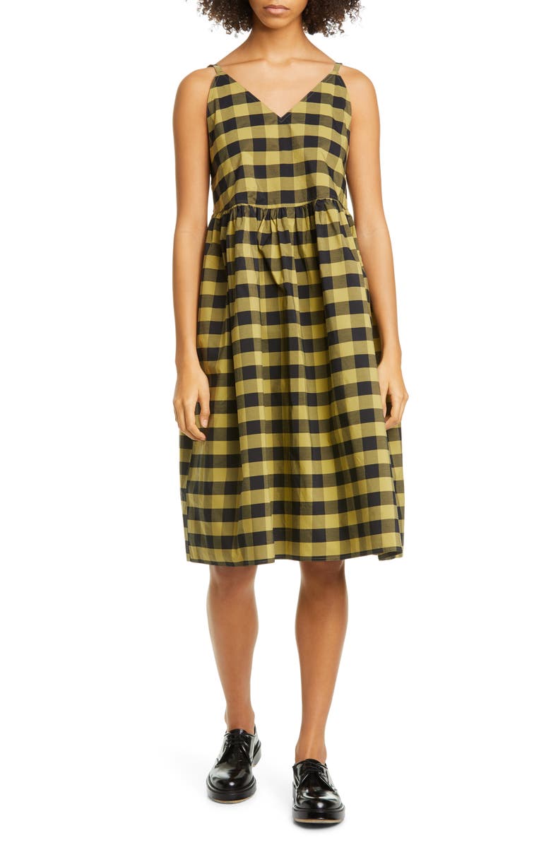 Sofie D'Hoore Check Cotton Sundress, Main, color, 