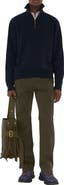 Burberry Cashmere Blend Half-zip Sweater