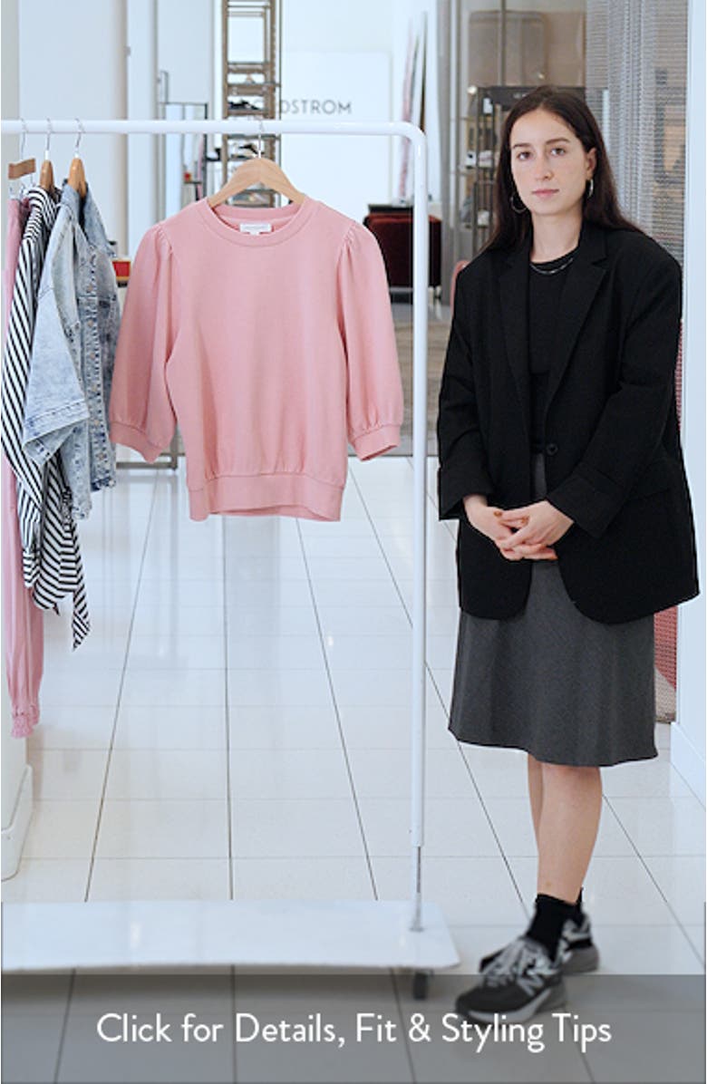 Puff Sleeve Sweatshirt, sales video thumbnail