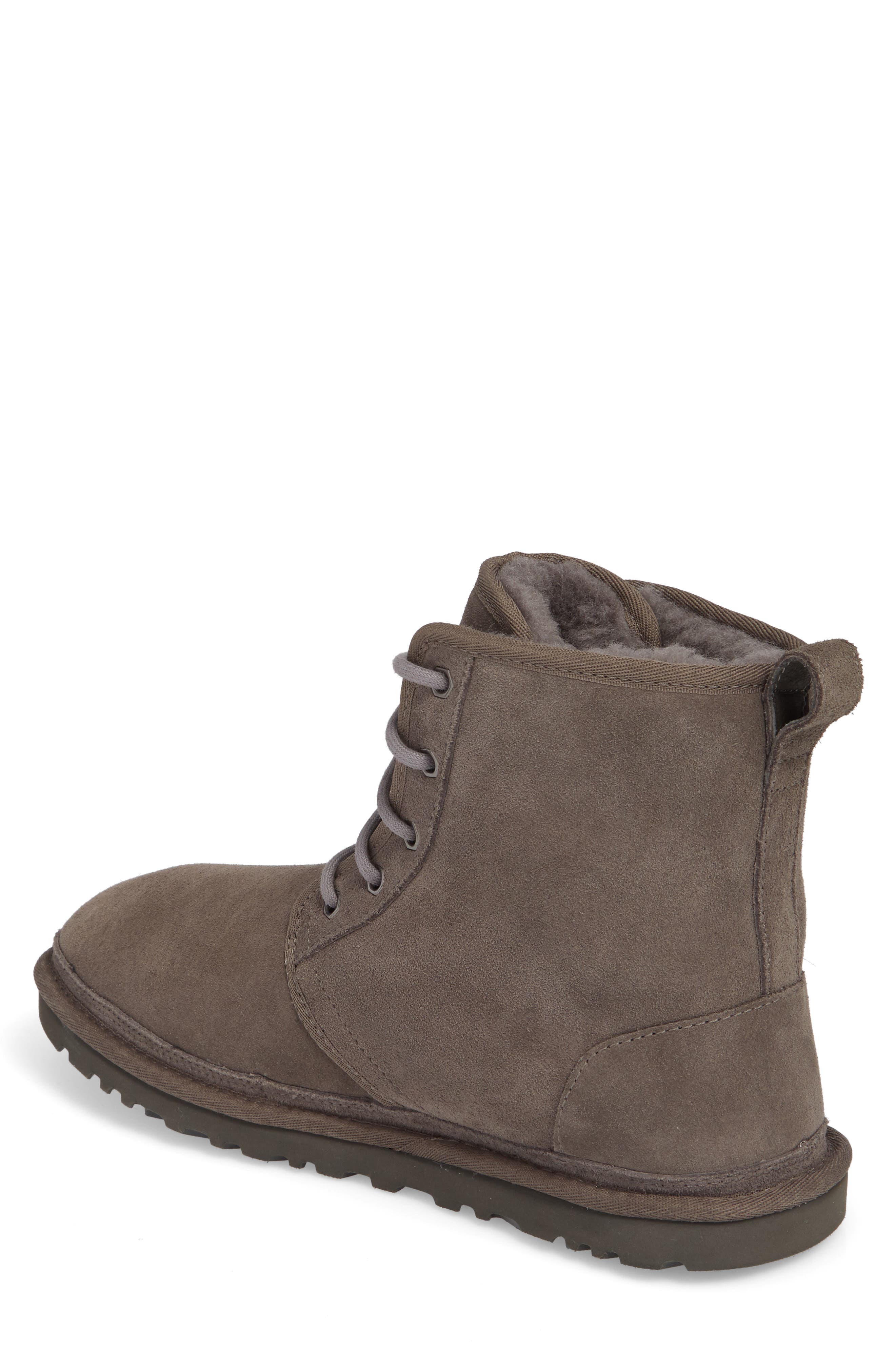 Harkley Lace-Up Boot, Alternate, color, CHARCOAL SUEDE
