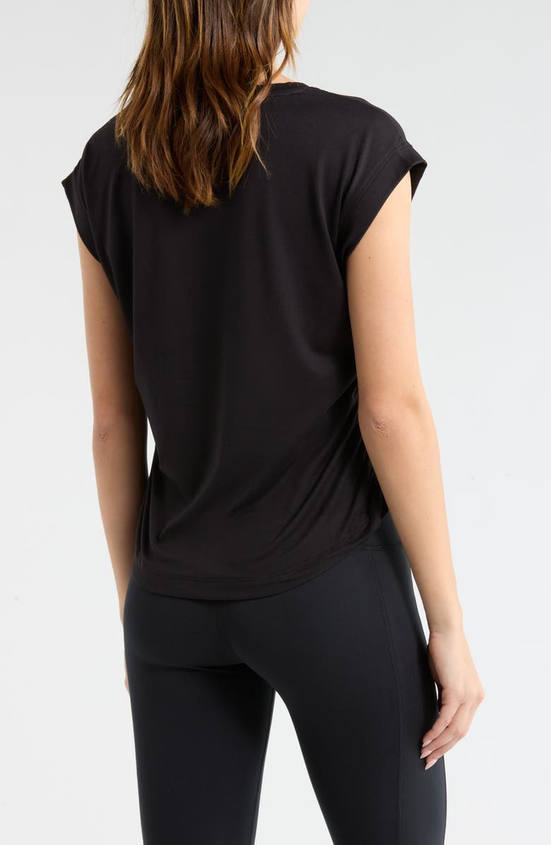 MARIKA Zoey Ruched Tank, Alternate, color, Black