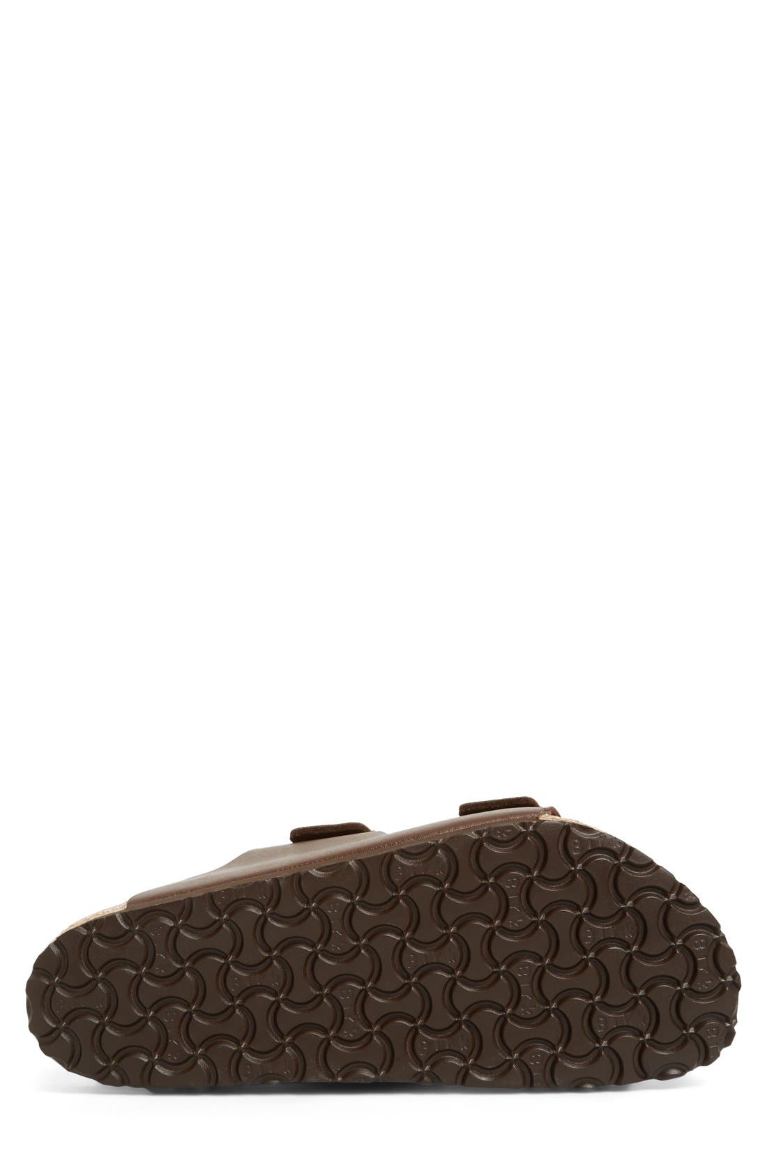 Arizona Slide Sandal, Alternate, color, DARK BROWN BIRKO FLOR