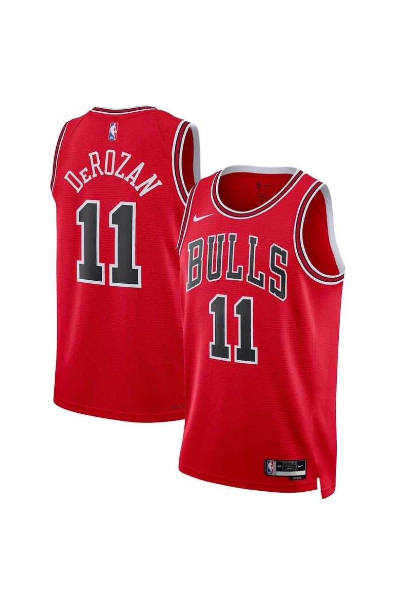 Nike Unisex Nike DeMar DeRozan Red Chicago Bulls Swingman Jersey - Icon Edition, Main, color,