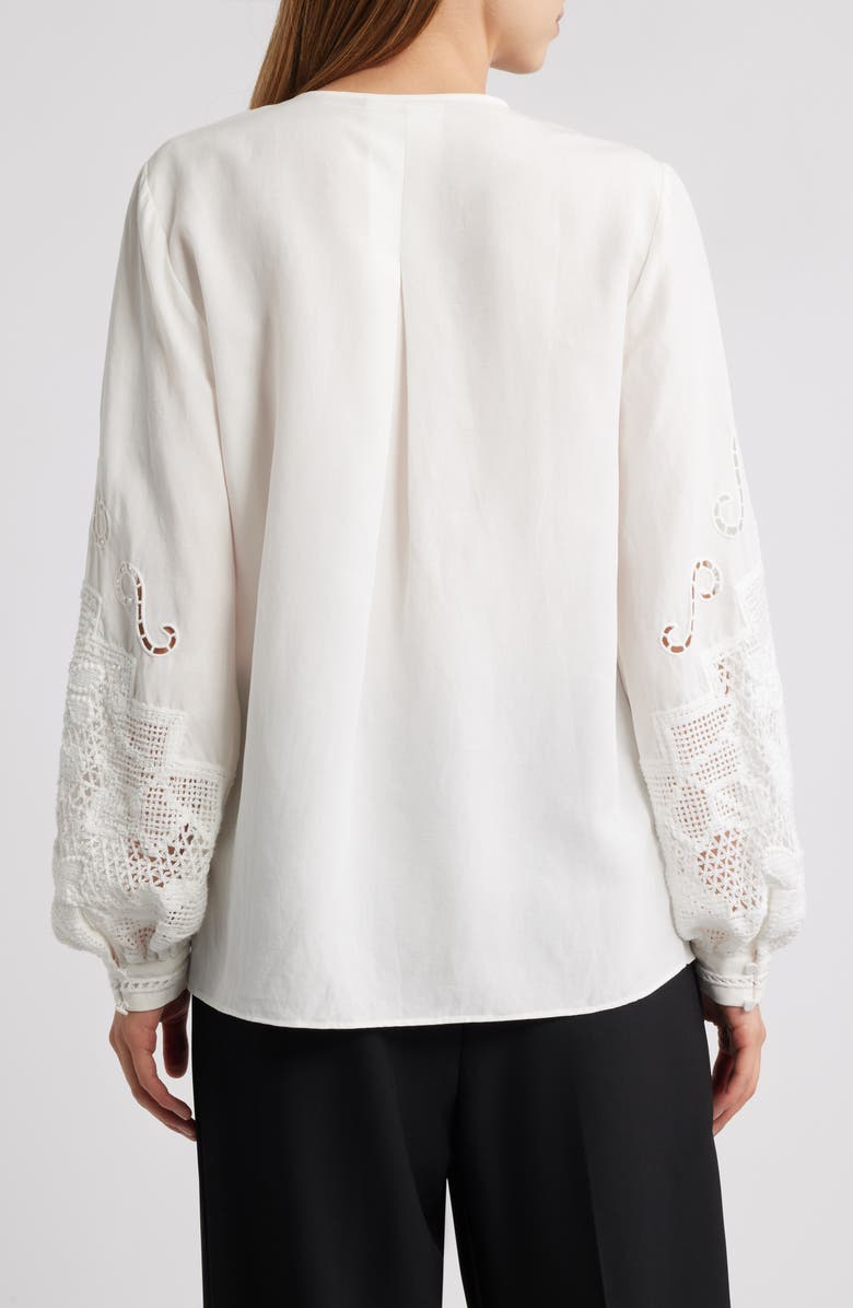 KOBI HALPERIN Juni Linen Shirt, Alternate, color, Ivory