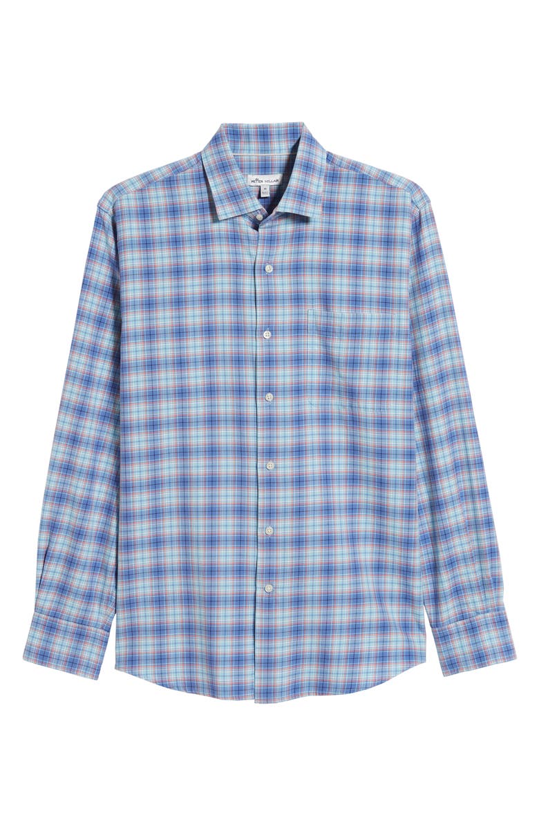 Peter Millar Seaside Regular Fit Plaid Sport Shirt, Alternate, color, 
